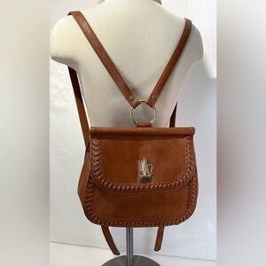 Lionel Woman’s Bag-pack Purse Color Brown Pocket